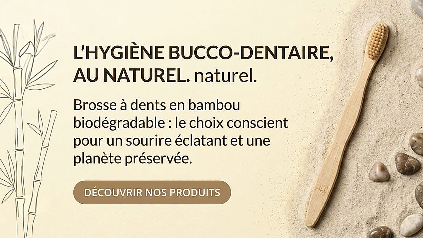 Brosse à dents en bambou naturelle | Bucail